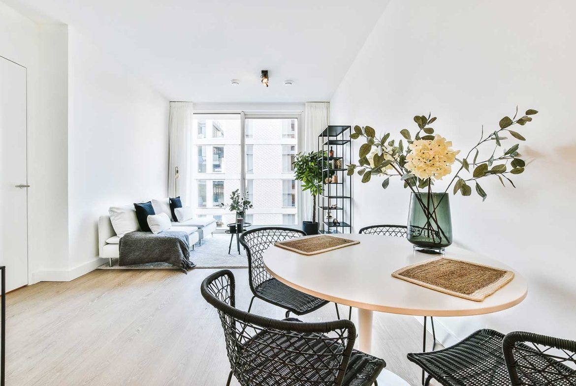 Modern apartment building